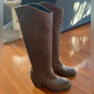 Guess Leather Suede Boots Size 9.5 (Real Leather)